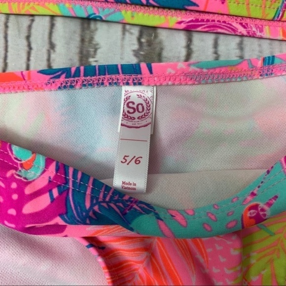 🎉 Host Pick 🎉 SO Floral Tropical Shoulder Tie Ruffle Bikini - Picture 5 of 5